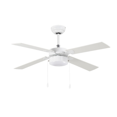 Ventilador de Techo con Luz 4 Aspas 47W 3 Velocidades Brasil Blanco Thinia Home Ventiladores de Techo 1
