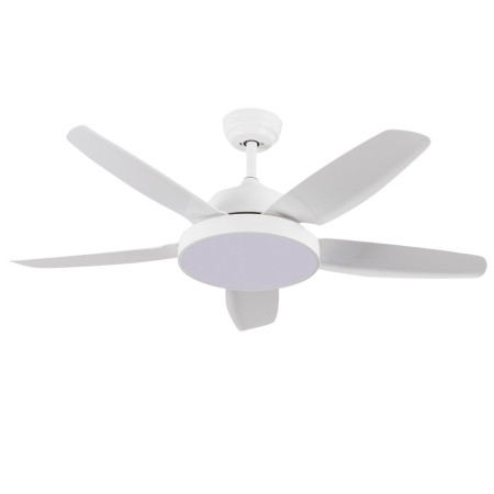 Ventilador de Techo con Luz 5 Aspas 62W 6 Velocidades Nevada Blanco Thinia Home Ventiladores de Techo 1