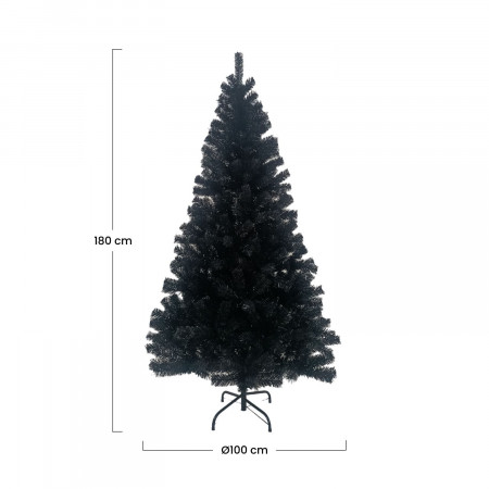 Árbol de Navidad Toronto Negro 180x100cm 7house Árboles de Navidad 4