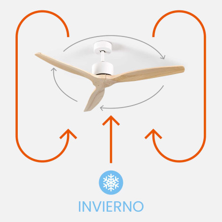 Ventilador de Techo 3 Aspas 55W 6 Velocidades Nebraska Thinia Home Ventiladores de Techo 5