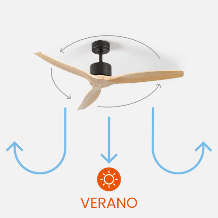 Ventilador de Techo 3 Aspas 38W 6 Velocidades Nebraska Thinia Home Ventiladores de Techo 11