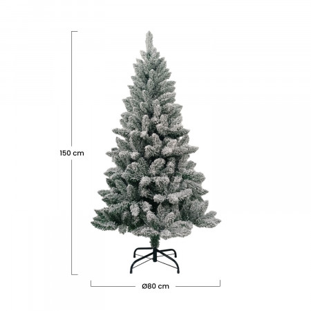 Árbol de Navidad Artificial Nevado Helsinki con Base Metálica Dayron Árboles de Navidad 9