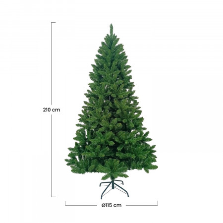Árbol de Navidad Artificial Verde Canadá con Base Metálica Dayron Árboles de Navidad 9