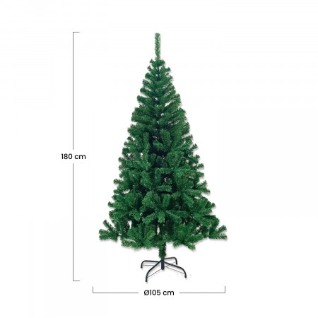 Árbol de Navidad Artificial Verde Quebec con Base Metálica Dayron Árboles de Navidad 9