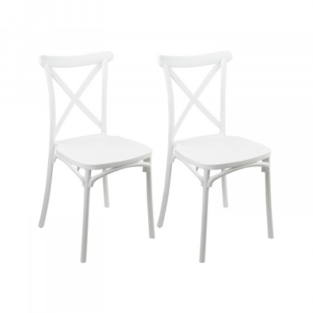 Pack 2 Sillas para Catering Apilables Charlotte 50x44x87.5cm 7house Sillas y Sillones de Exterior 1