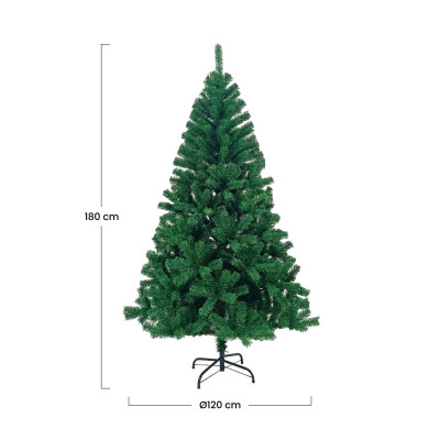 Árbol de Navidad Artificial Verde Vancouver con Base Metálica 180cm Dayron Árboles de Navidad 4