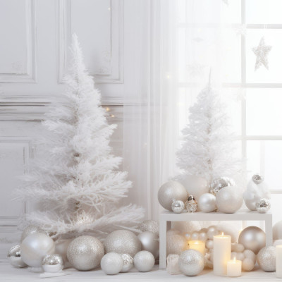 Árbol de Navidad Artificial Blanco Laponia con Base Metálica 150cm Dayron Árboles de Navidad 5