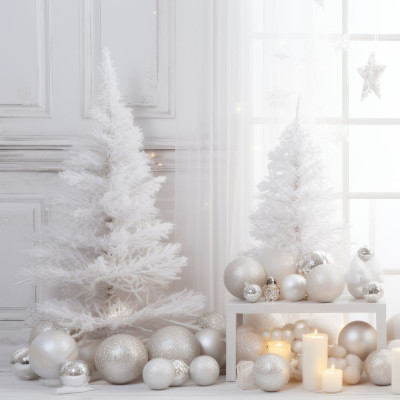 Árvore de Natal da Lapónia Branca de Neve 150x80cm Dayron Árvores de Natal 5