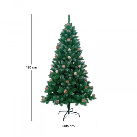 Árvore de Natal Toronto Verde 180x115cm Dayron Árvores de Natal 4
