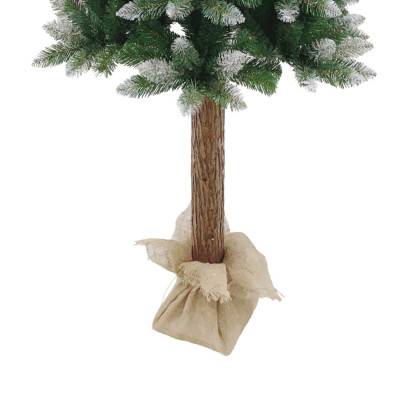 Árbol de Navidad Artificial Nevado Alpes con Base de Yute 150cm Dayron Árboles de Navidad 3