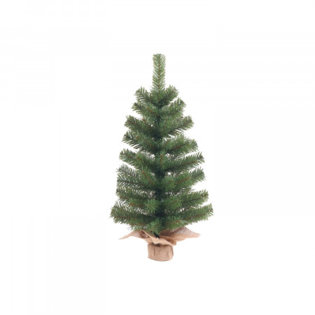 Mini Árbol de Navidad Verde Yukon con Base de Yute 60cm Dayron Árboles de Navidad 1