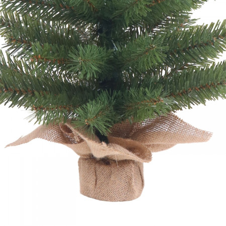 Mini Árbol de Navidad Verde Yukon con Base de Yute 60cm Dayron Árboles de Navidad 3