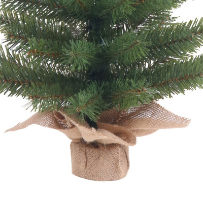 Mini Árbol de Navidad Verde Yukon con Base de Yute 60cm Dayron Árboles de Navidad 3