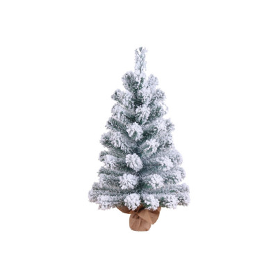 Mini Árbol de Navidad Nevado Boreal con Base de Yute 60cm Dayron Árboles de Navidad 1