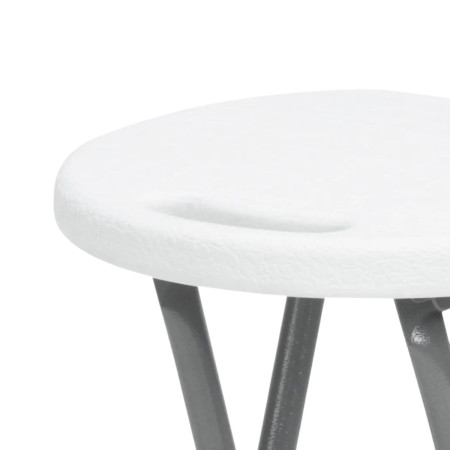 Pack 6 bancos dobráveis altos brancos 30x76cm Thnia Home Stools 3