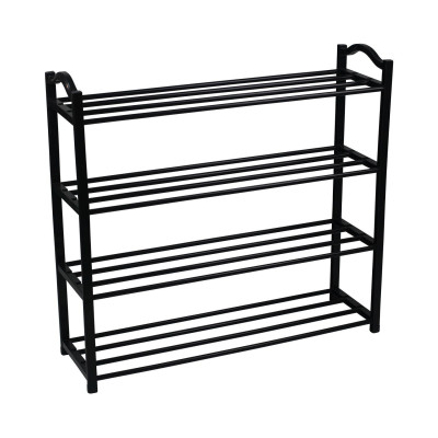 Estantería Zapatero 4 Baldas Neo Negro 63x20x62cm Thinia Home Zapateros 1