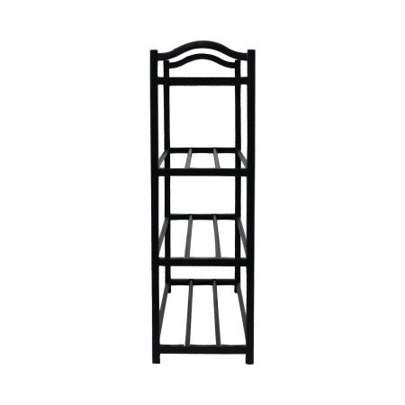 Estantería Zapatero 4 Baldas Neo Negro 63x20x62cm Thinia Home Zapateros 2