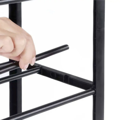 Estantería Zapatero 4 Baldas Neo Negro 63x20x62cm Thinia Home Zapateros 4