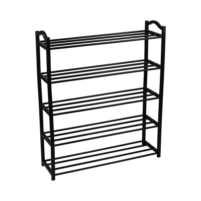 Estantería Zapatero 5 Baldas Sir Negro 63x20x79cm Thinia Home Zapateros 1