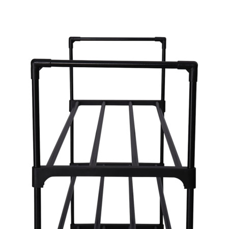 Estantería Zapatero Metálico 4 Baldas Intra Negro 65x30x74cm Thinia Home Zapateros 3