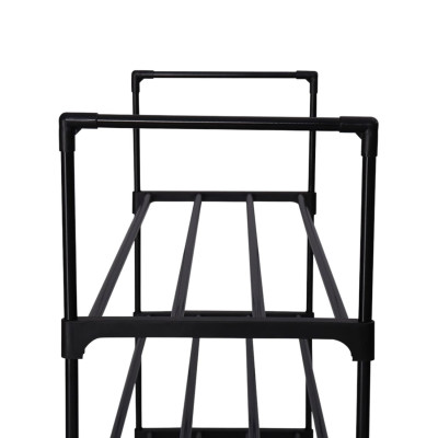 Sapateira Metálica 4 Prateleiras Intra Preto 65x30x74cm Thinia Home Cabides e Sapateiras 3