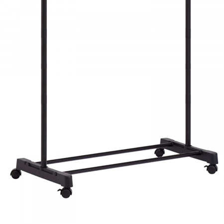 Burro Perchero Simple Metálico con Zapatero Venue Negro 157x74,5x41,5cm Thinia Home Percheros y Zapateros 5