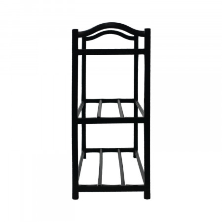 Sapateira 3 prateleiras Zip Preto 62,5x19x44cm O91 Mobiliario 2