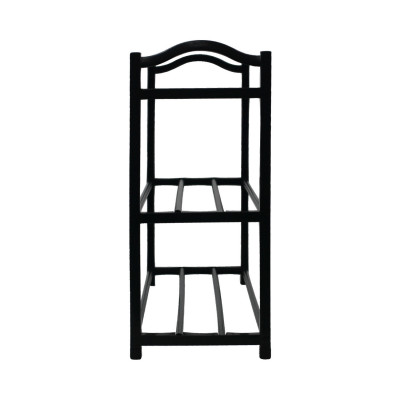 Sapateira 3 prateleiras Zip Preto 62,5x19x44cm O91 Mobiliario 2