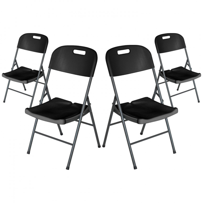 Pack 4 Sillas Plegables con Asa 47x58x87cm 7house Sillas Plegables 6