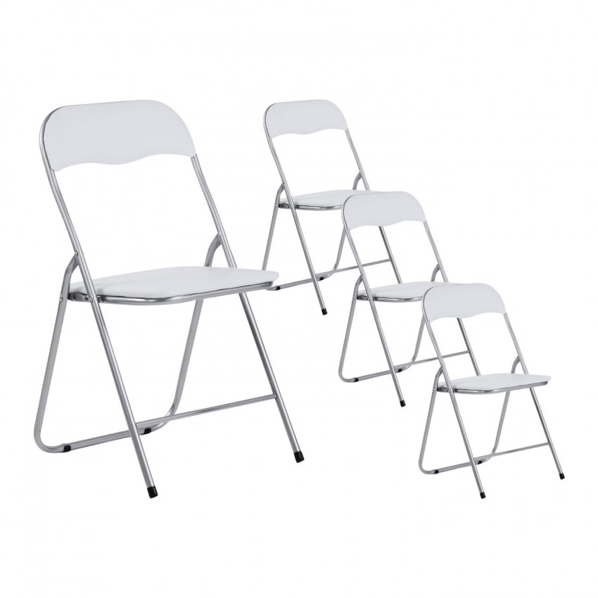 Pack 4 Sillas Plegables Acolchadas Eleonor 44x46x79cm 7house Sillas y Sillones de Exterior 13