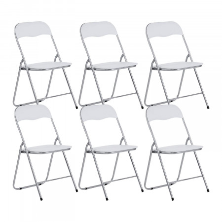 Pack 6 Sillas Plegables Acolchadas Eleonor 44x46x79cm 7house Sillas y Sillones de Exterior 13