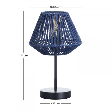 Lámpara de Mesa Xia 20,5x20,5x34cm O91 Lámparas de Mesa 13
