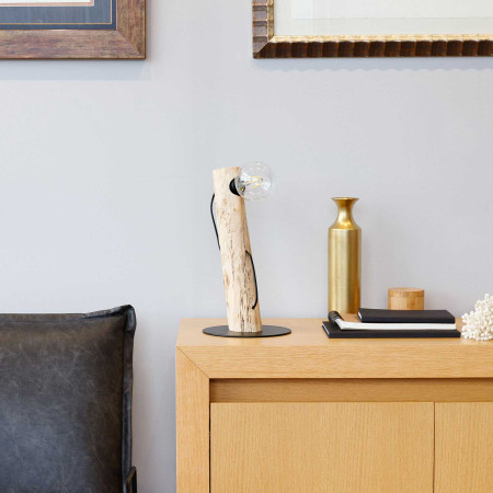 Lámpara de Mesa Natural Ink 8x8x38cm O91 Lámparas de Mesa 6
