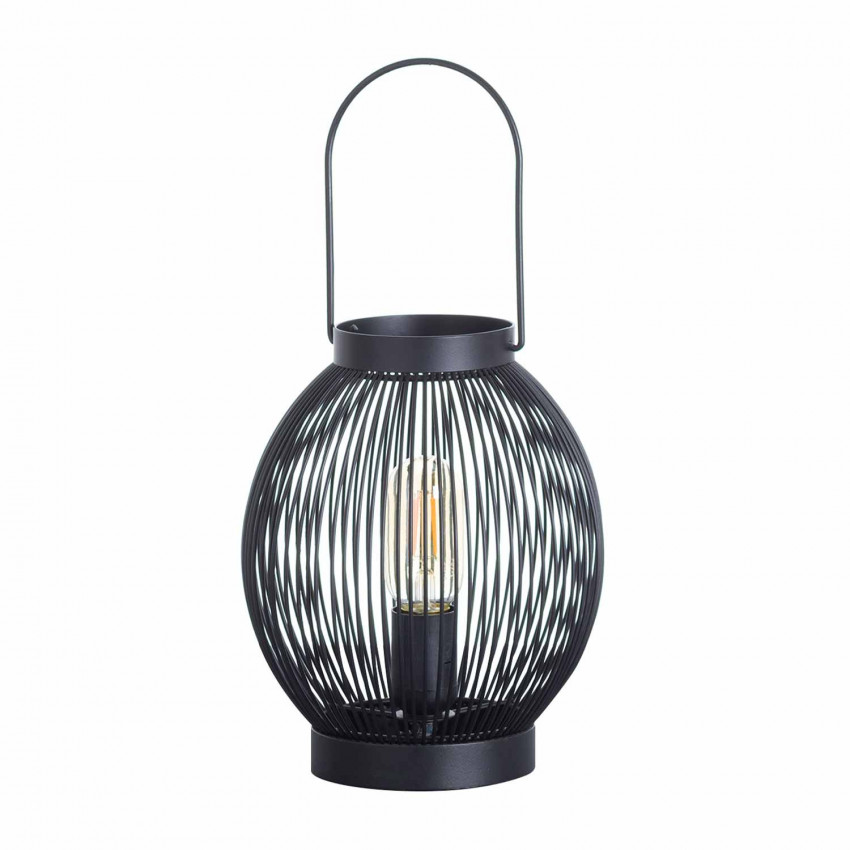 Lámpara de Mesa Kai Negro 20x20x24,5cm O91 Lámparas de Mesa 1