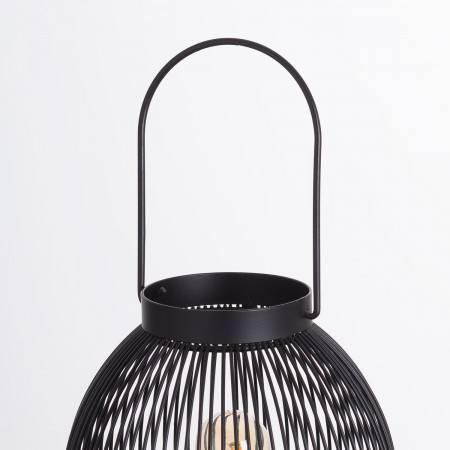 Lámpara de Mesa Kai Negro 20x20x24,5cm O91 Lámparas de Mesa 2