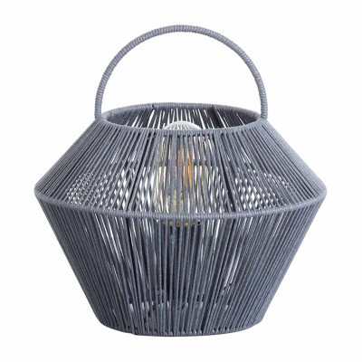 Lámpara de Mesa Shaoran Gris 24x24x25cm O91 Lámparas de Mesa 1