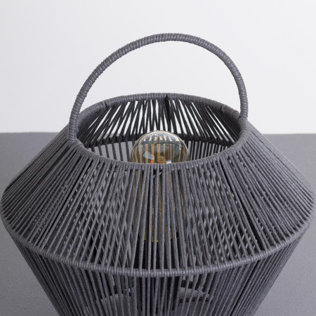 Lámpara de Mesa Shaoran Gris 24x24x25cm O91 Lámparas de Mesa 2