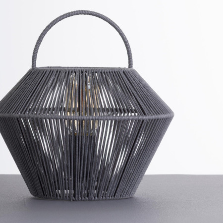 Lámpara de Mesa Shaoran Gris 24x24x25cm O91 Lámparas de Mesa 3