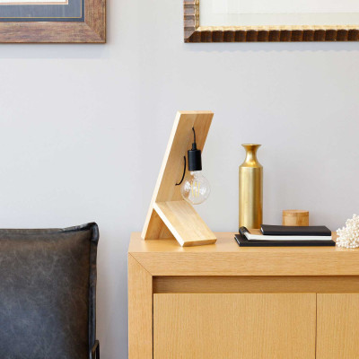 Lámpara de Mesa Natural Rua Vintage 18,4x13x45cm O91 Lámparas de Mesa 6