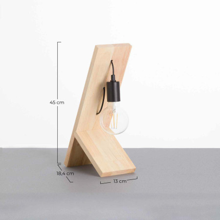Lámpara de Mesa Natural Rua Vintage 18,4x13x45cm O91 Lámparas de Mesa 7