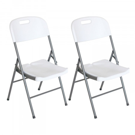 Pack 2 Cadeiras dobráveis com pega 47x58x87cm Thinia Home