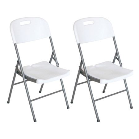 Pack 2 Sillas Plegables con Asa 47x58x87cm Thinia Home Sillas de Jardín 1