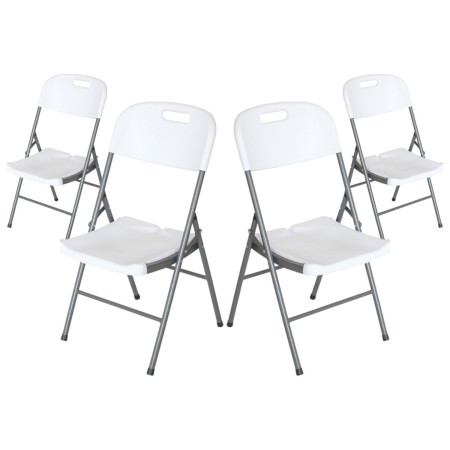 Pack 4 Sillas Plegables con Asa 47x58x87cm Thinia Home Sillas de Jardín 1