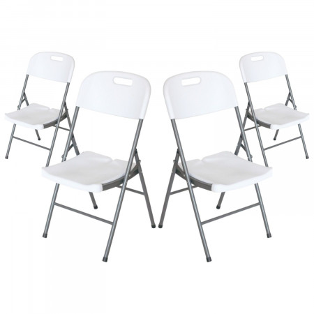 Pack 4 Cadeiras dobráveis com pega 47x58x87cm Thinia Home