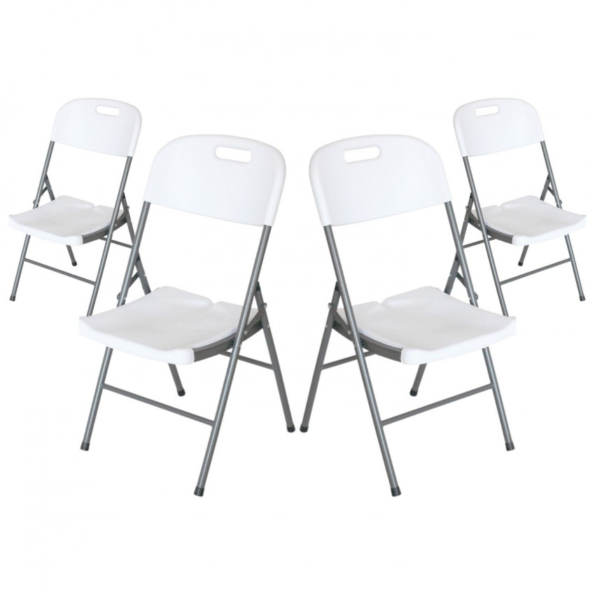 Pack 4 Sillas Plegables con Asa 47x58x87cm Thinia Home Sillas Plegables 1