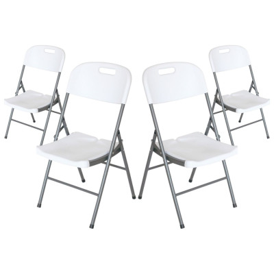 Pack 4 Sillas Plegables con Asa 47x58x87cm Thinia Home Sillas de Jardín 1