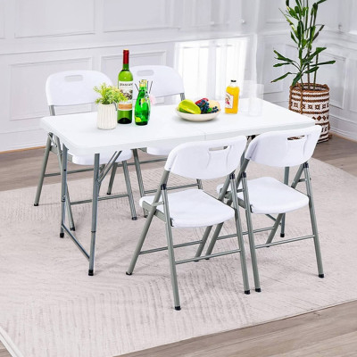Pack 4 Sillas Plegables con Asa 47x58x87cm Thinia Home Sillas de Jardín 5