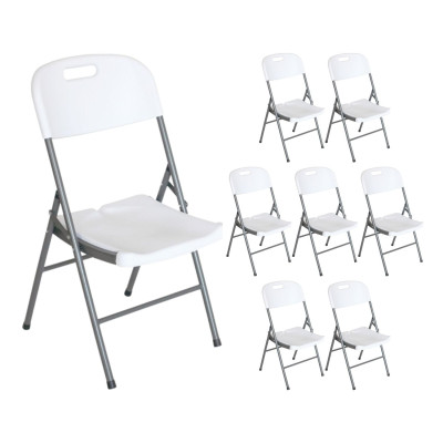 Pack 8 Sillas Plegables con Asa 47x58x87cm Thinia Home Sillas de Jardín 1
