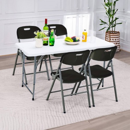 Silla Plegable con Asa 47x58x87cm Thinia Home Sillas Plegables 10