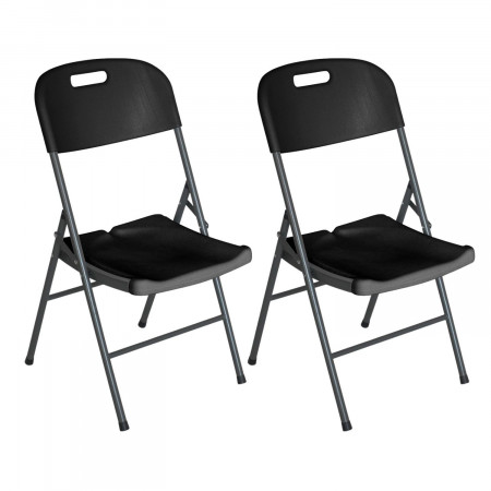 Pack 2 Cadeiras dobráveis com pega 47x58x87cm Thinia Home